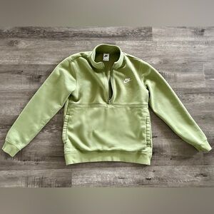 Women’s Nike Green Half-Zip Sweatshirt M